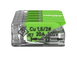 Sale Wago Verbindungsklemme 221-425 mit Hebeln 5 Leiter 8 Stück