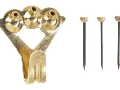 Wandhaken Vermessingt mit Stift Gr. 4 3 Stück