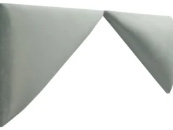 Best Wandkissen Dreieck 15 cm x 30 cm Samt Mint