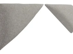 Outlet Wandkissen Dreieck 15 cm x 30 cm Hellgrau Struktur