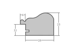 Clearance WANDStyle Bilderrahmen H390 aus Massivholz in 40 x 60 cm im Stil Landhaus Braun