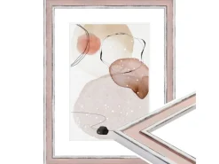 Discount WANDStyle Bilderrahmen H460 aus Massivholz in 40 x 60 cm im Stil Vintage Rosa