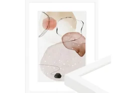 WANDStyle Bilderrahmen H950 aus Massivholz in Weiß gemasert 40 x 60 cm im Stil Modern