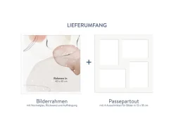 Online WANDStyle Galerierahmen G950 in 40 x 40 cm für 4 Bilder im Format 13 x 18 cm Weiß