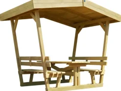 Discount Weka Gartenlaube Tessin Natur 303 cm x 205 cm