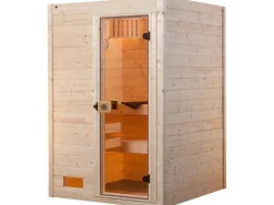 Weka Massivholzsauna Valida 1 Sparset 4,5 kW OS Glastür