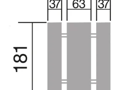 Best Weka Sitzbank Garnitur Feststehend 181 cm x 63 cm