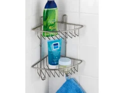 Wenko Badeckregal Milano 2 Haken/2 Ablagen