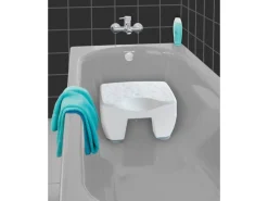 New Wenko Badewannenhocker Secura 150 kg Tragkraft Kunststoff 40 x 21 x 31 cm Weiß
