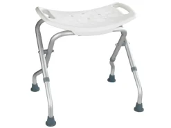 Wenko Badhocker Secura klappbar Kunststoff 53,5 x 44,5-48,0 x 40-47 cm Weiß