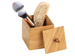 Wenko Bambus Box Terra S mit Deckel 0.45 l Bambus 9 x 9 x 9 cm natur