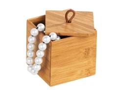 Wenko Bambus Box Terra S mit Deckel 0.45 l Bambus 9 x 9 x 9 cm natur