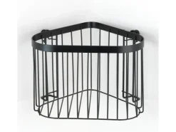 Wenko Eckablage Classic Plus Black Stahl 23,5 x 16,5 x 18,5 cm Schwarz