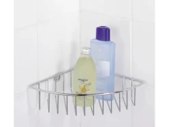 New Wenko Eckablage Genola zur Wandmontage Stahl 26 x 5.5 x 20 cm Chrom