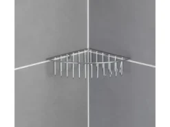 New Wenko Eckablage Genola zur Wandmontage Stahl 26 x 5.5 x 20 cm Chrom