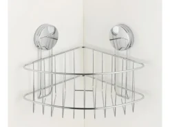 New Wenko Eckablage Groß Osimo Stahl 26.5 x 18 x 19 cm Chrom