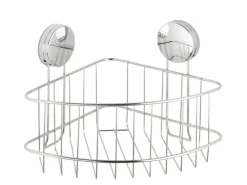 New Wenko Eckablage Groß Osimo Stahl 26.5 x 18 x 19 cm Chrom