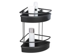 Wenko Eckregal 2 Etagen Molinella Schwarz