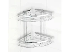 New Wenko Eckregal 2 Etagen Premium Edelstahl