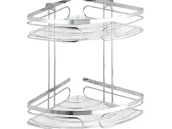 New Wenko Eckregal 2 Etagen Premium Edelstahl