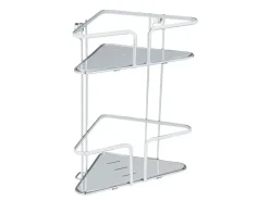 Wenko Eckregal Termoli Edelstahl 2 Etagen