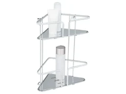 Wenko Eckregal Termoli Edelstahl 2 Etagen