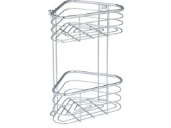 Wenko Eckregal Trestina Edelstahl 2 Etagen