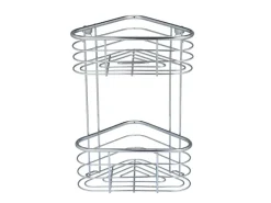 Wenko Eckregal Trestina Edelstahl 2 Etagen