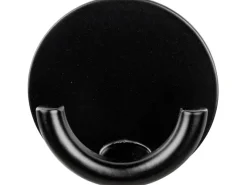 Wenko Edelstahl-Wandhaken Rondo Selbstklebend Ø 5,3 cm x 2,5 cm Schwarz