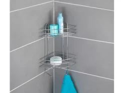 New Wenko Exclusiv Eckregal 2 Etagen Chrom 43 cm x 23,5 cm x 30,5 cm