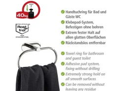 Wenko Handtuchring Turbo-Loc Edelstahl Orea Shine