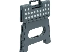 Wenko Klapptritt Rutschfest mit gummierten Füßen Grau