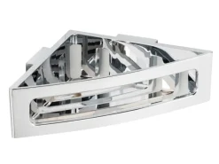 Wenko Power-Loc Eckablage Bralia Kunststoff (ABS) 35 x 8,5 x 20 cm Chrom