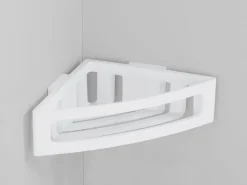 Sale Wenko Power-Loc Eckablage Bralia Kunststoff (ABS) 35 x 8,5 x 20 cm Weiß