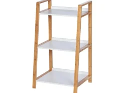 Discount Wenko Regal Finja Bambus Braun mit 3 Etagen