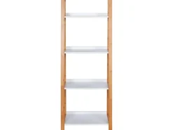 Wenko Regal Finja Bambus Braun mit 4 Etagen