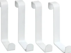 Outlet Wenko Türgarderobenhaken Weiß-matt 4er-Set