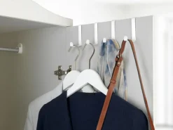 Outlet Wenko Türgarderobenhaken Weiß-matt 4er-Set