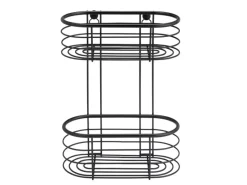 Wenko Wandregal Trestina Edelstahl 2 Etagen Schwarz