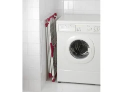 Online Wenko Wäscheständer Summer Dry Weiß-Pink 76 cm x 153 cm x 46 cm