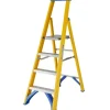 Werner GFK Kunststoff Stufenstehleiter 4 Stufen