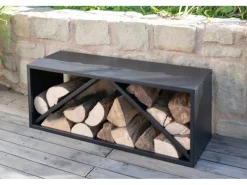 Online Westmann Kaminholzregal B x T x H: 104 cm x 34,5 cm x 40 cm Schwarz