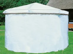 Clearance Promadino Wetterschutzumhang für Pavillon Rosenheim Weiß