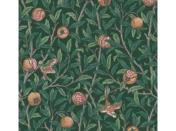 Best William Morris at Home Vliestapete Bird & Pomegranate 10 m x 52 cm Grün FSC®