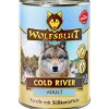 New Wolfsblut Hunde-Nassfutter Cold River Adult Forelle mit Süßkartoffeln 395 g