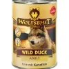 Wolfsblut Hunde-Nassfutter Wild Duck Adult Ente mit Kartoffeln 395 g