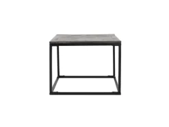 WOMO-DESIGN Design Beistelltisch 60 x 60 cm Handgefertigt Quadratisch Grau
