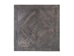 WOMO-DESIGN Design Beistelltisch 60 x 60 cm Handgefertigt Quadratisch Grau