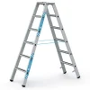 Zarges gebördelte Stehleiter, eloxiert Saferstep B 2x6 Stufen