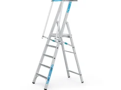 Best Zarges Stufenleiter ZAP Safemaster S mit Großer Plattform 5 Stufen